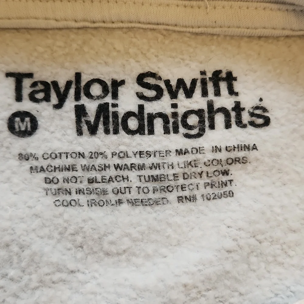 Taylor Swift Midnights Blue Hoodie Oversized M - Picture 5 of 16